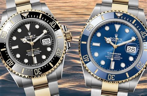 rolex submariner vs sea dweller|seadweller vs submariner.